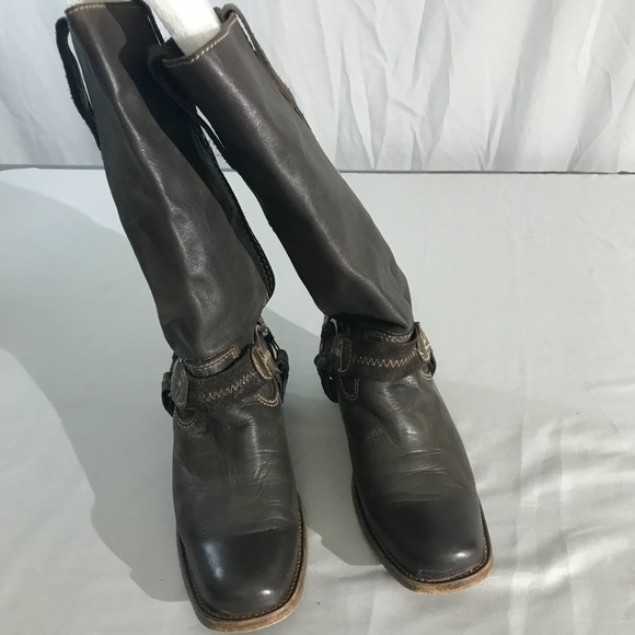 Bed Stu Brown Harness Boot Crafted in Mexico Sz 7 - Picture 10 of 14